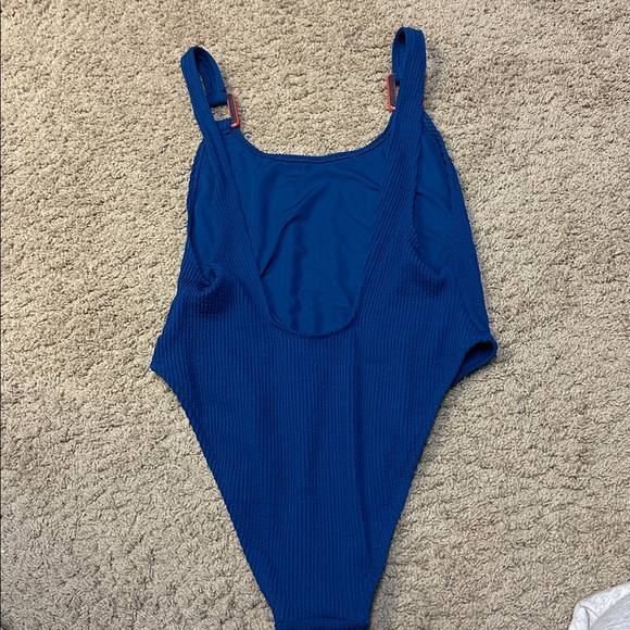 Aerie One Piece Swimsuit in Blue and pink - Picture 3 of 3